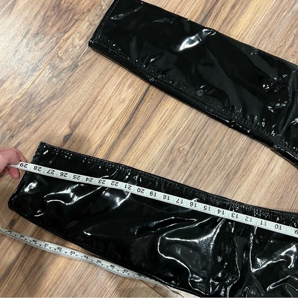 Rag & Bone High Rise Vinyl Patent Leather Skinny Pants - Picture 7 of 11